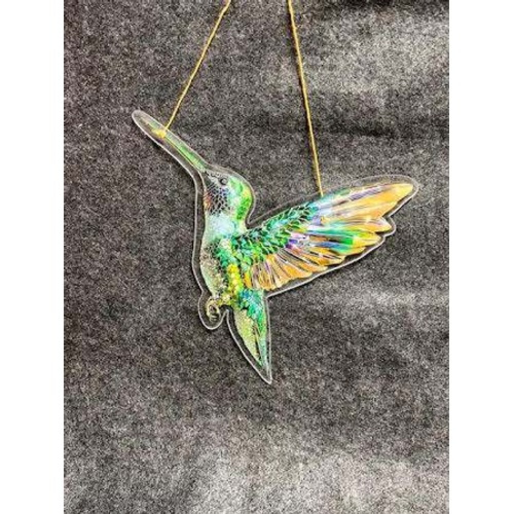 Hummingbird Suncatcher Rainbow Iridescent Acrylic Decoration‎ Hanging
